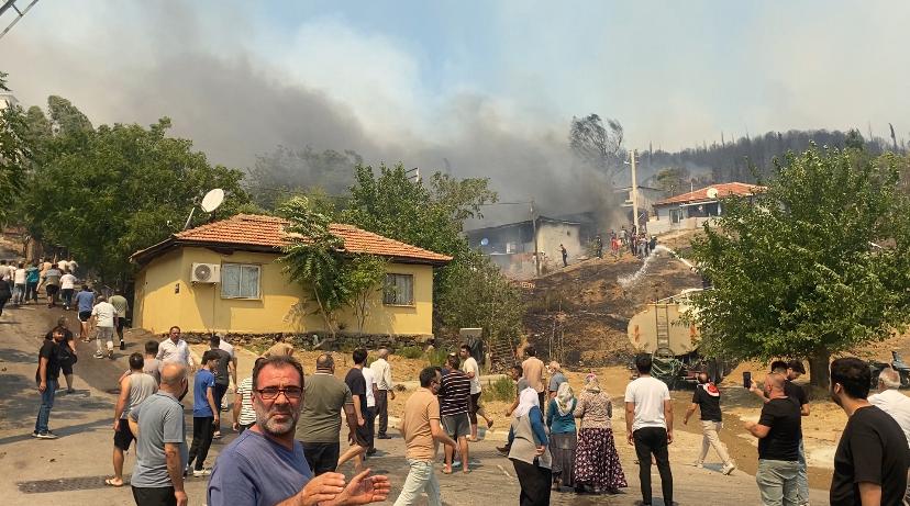 Yamanlar Dağı'nda Çıkan Yangınla Mücadele Sürüyor