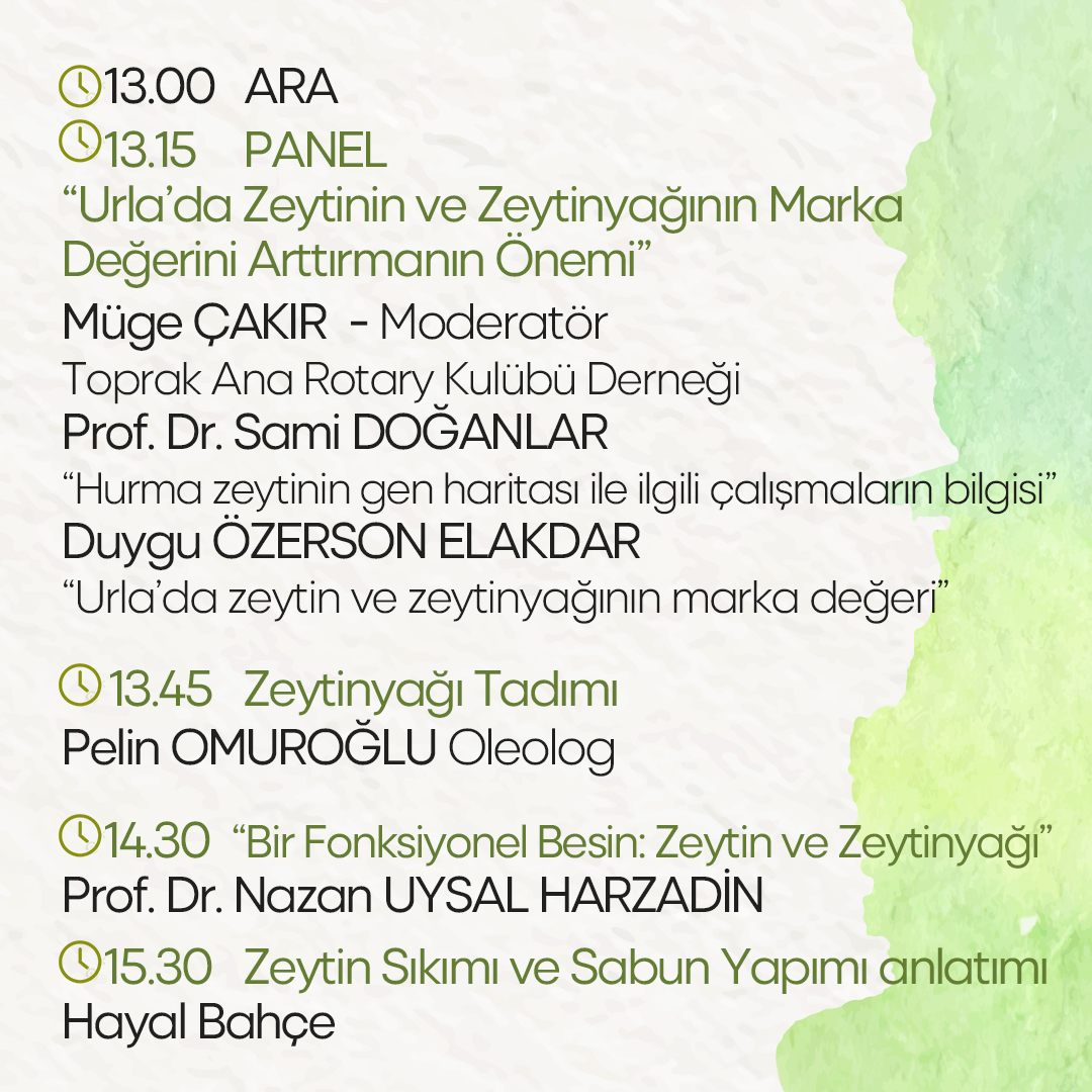 Zeytin Ve Sanat Festivali Program (1)