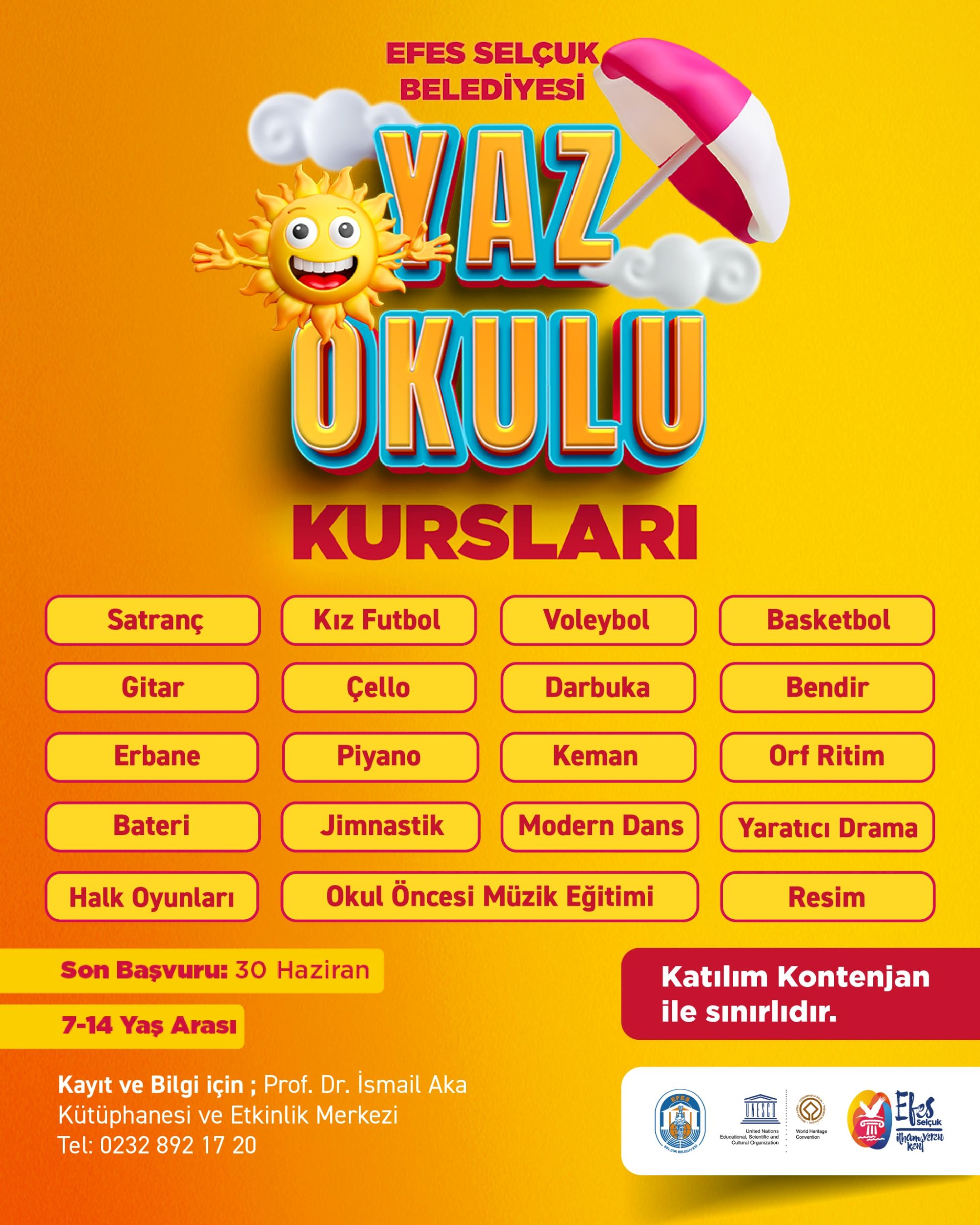 Çocuklar İçi̇n Dolu Dolu Bi̇r Yaz Efes Selçuk’ta Kayitlar Başliyor (5)