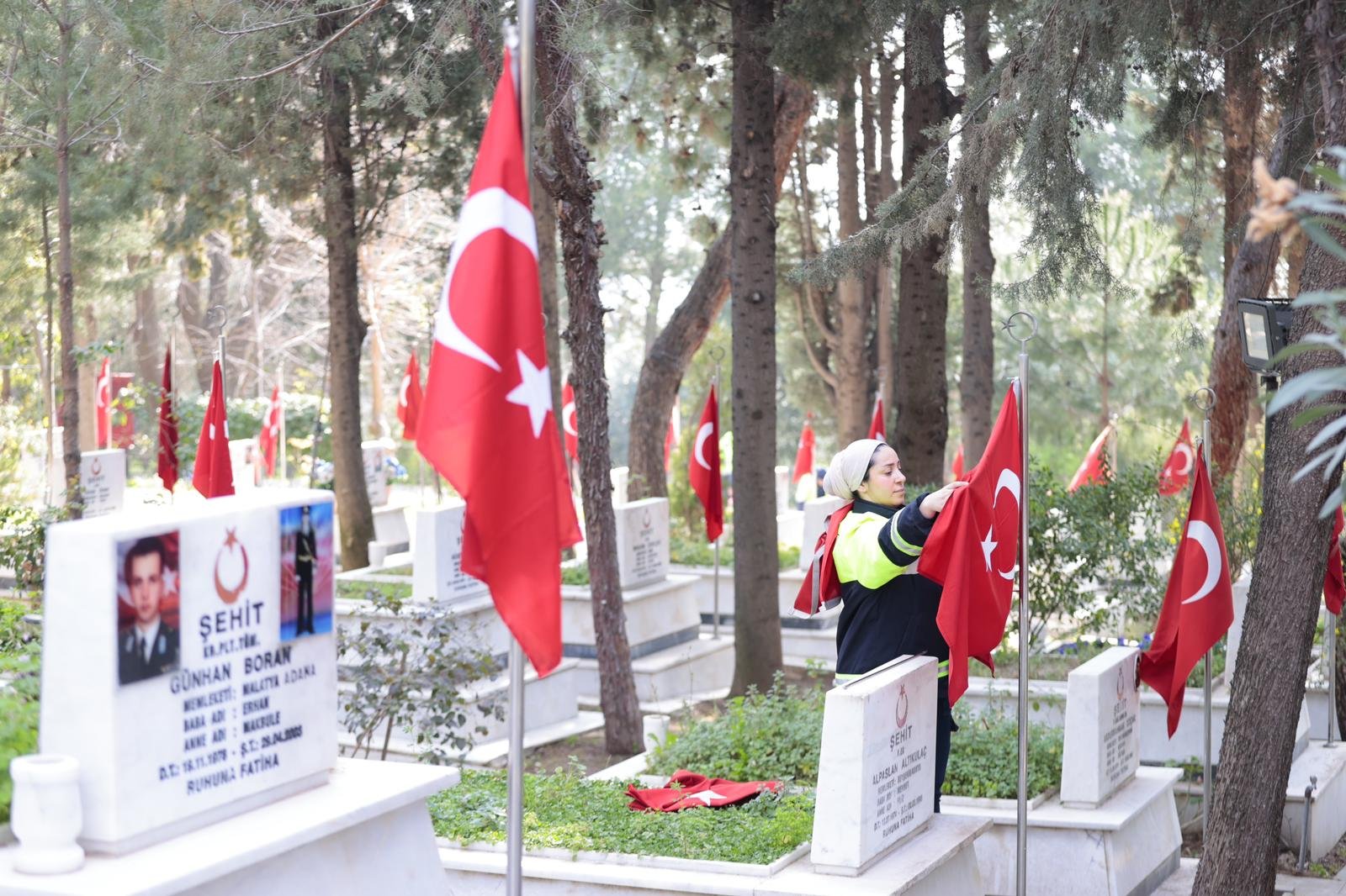 Konak’tan Şehitlere Vefa Bayram Öncesi Temizlik Ve Bakım Seferberliği (1)