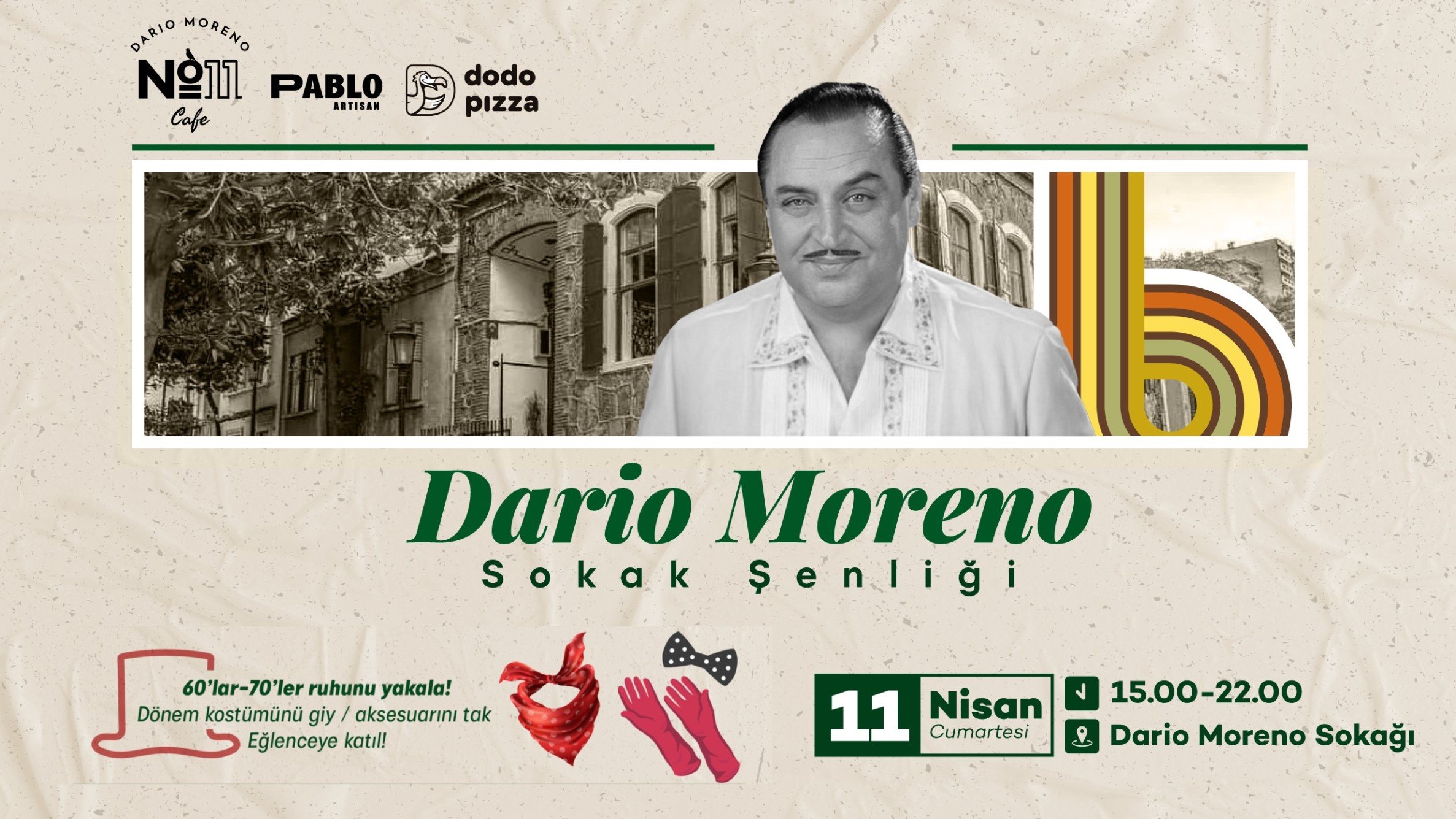 Konak'ta Dario Moreno Anısına Nostaljik Sokak Şenliği