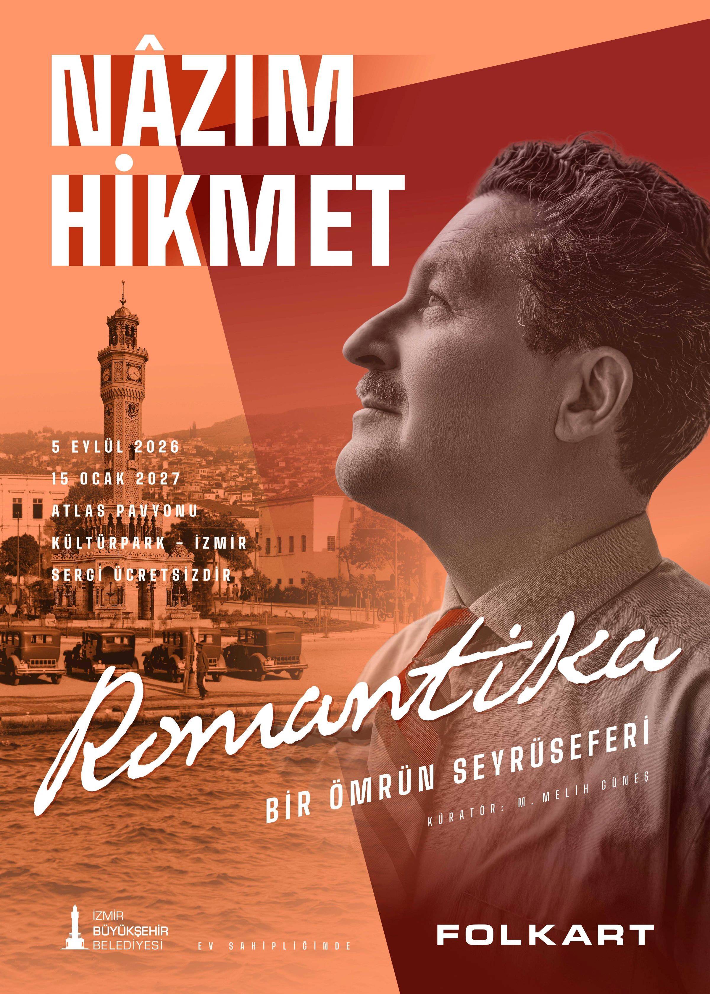 Nazim Hikmet Poster 50X70 Cm Ibb + Folkart