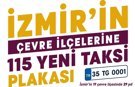 İzmir'in Çevre İlçelerine 115 Yeni Taksi Geliyor