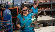 Meslek Fabrikası Mezunu Kadın Kaynakçılar İşbaşı Yaptı