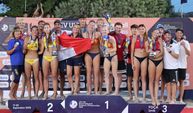 Foça'daki U18 Avrupa Plaj Voleybolu Şampiyonası'nda Madalya Heyecanı