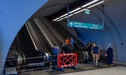 Üçyol Metro'daki Yürüyen Merdivenler Bakıma Alındı