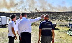 Başkan Tugay Urla'da Yangın Bölgesinde