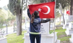 Konak'tan Şehitlere Vefa: Bayram Öncesi Temizlik ve Bakım Seferberliği