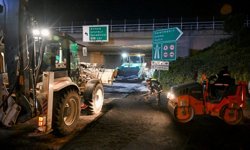 Bornova'da Yağmur Bitti, Asfalt Serimi Başladı