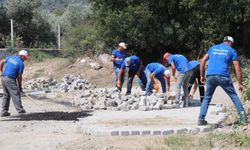 Bozdoğan Eymir'de Parke Taşı Döşeme Çalışması Tamamlandı