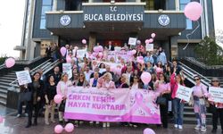 Buca'da Meme Kanseri İçin Pembe Yürüyüş