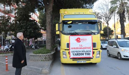 Efeler'in Yardım Tırı Depremzedeler İçin Yola Çıktı