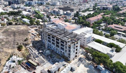 Eşrefpaşa Hastanesi İnşaatı Beşinci Kata Ulaştı