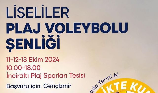 Liseliler Plaj Voleybolu Şenliğinde Buluşuyor