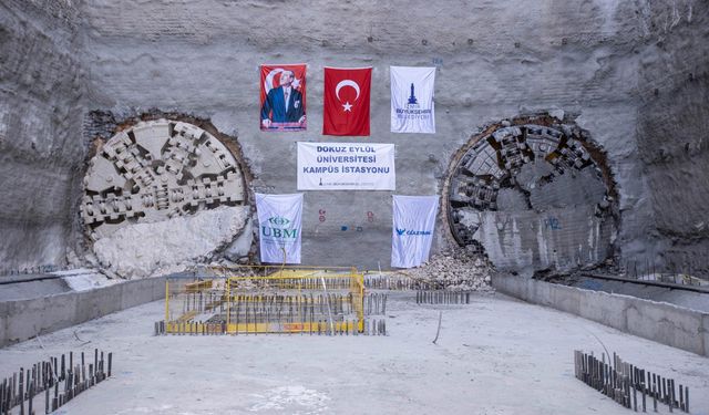 Buca Metrosu'nda Tünel Kazıları Dört Koldan Sürüyor