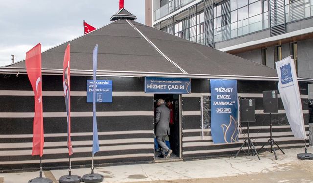 Kuşadası'nın Yörük Hizmet Çadırında İşlem Kolaylığı