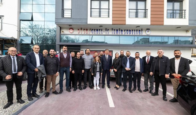 Başkan Tugay'dan DİSK Ege Bölge Temsilcisi Gümüştekin'e Ziyaret