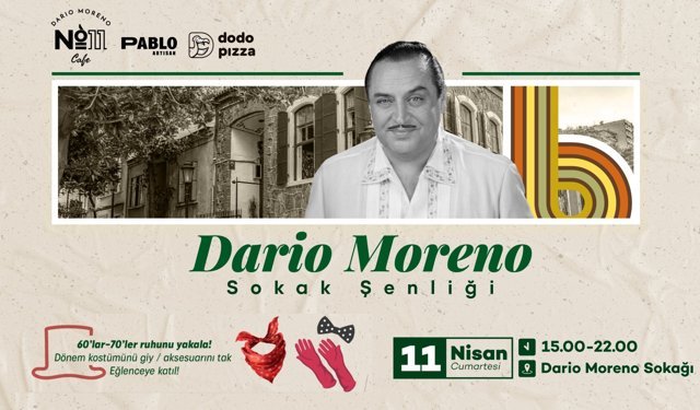 Konak'ta Dario Moreno Anısına Nostaljik Sokak Şenliği