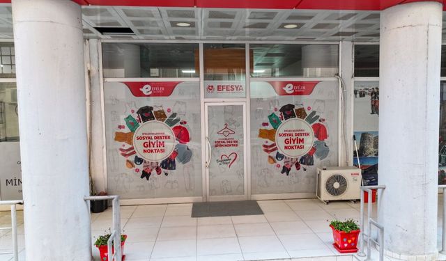 Efeler'in Sosyal Destek Giyim Noktası'na Yoğun İlgi