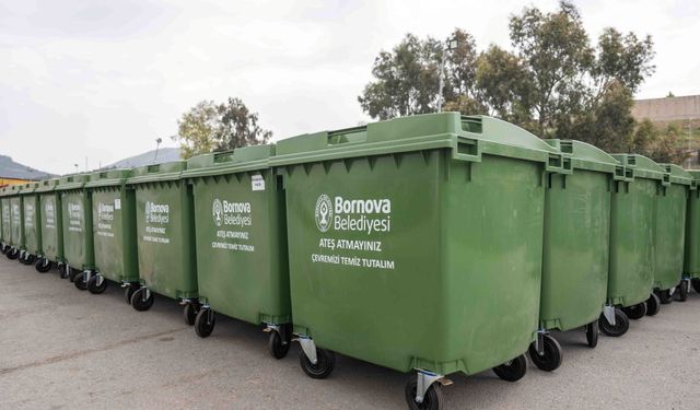 Bornova'ya 325 Yeni Çöp Konteyneri