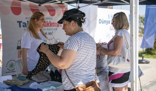 Kuşadası'nda Kullanılmayan Eşyalar 'Takas Dükkanı' ile Yeni Sahipleriyle Buluşuyor