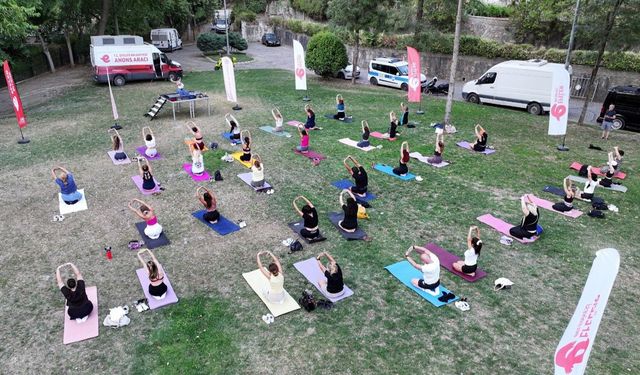 Efeler'den Pınarbaşı'nda Yoga ve Pilates Buluşması