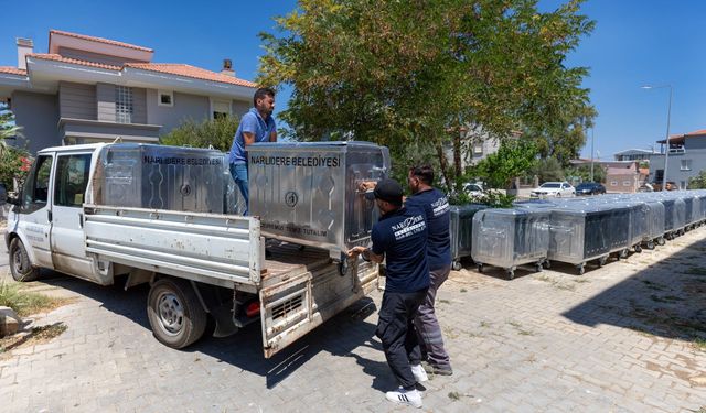 Narlıdere Belediyesi'nden Çevre Temizliği İçin 200 Yeni Çöp Konteyneri