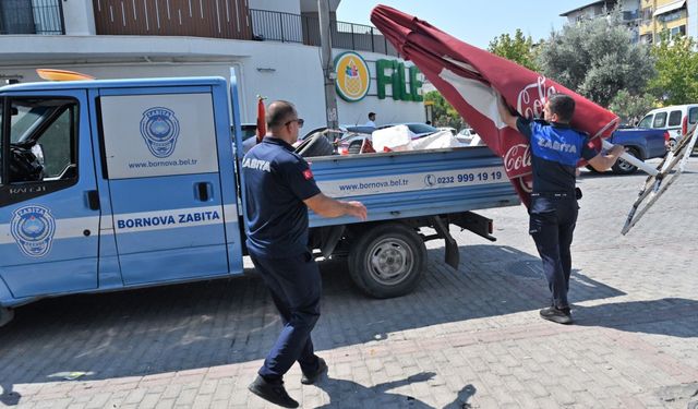 Bornova'da Kaldırım ve Yol İşgallerine Sıkı Denetim