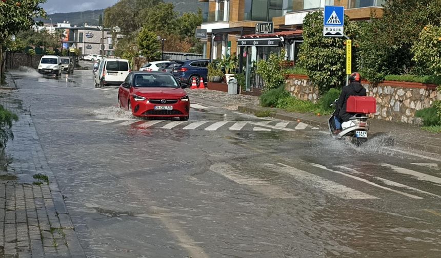 Bodrum'da Sağanak Etkili Oldu