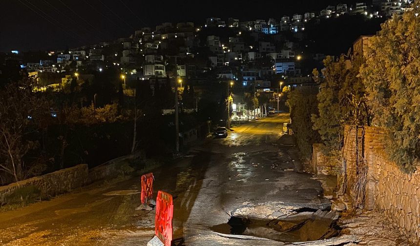 Bodrum'da Ana İsale Hattı Patladı