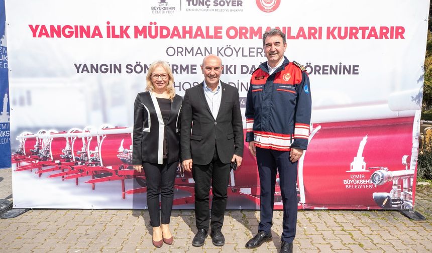 İzmir'in Orman Köylerine 40 Yangın Tankeri Daha