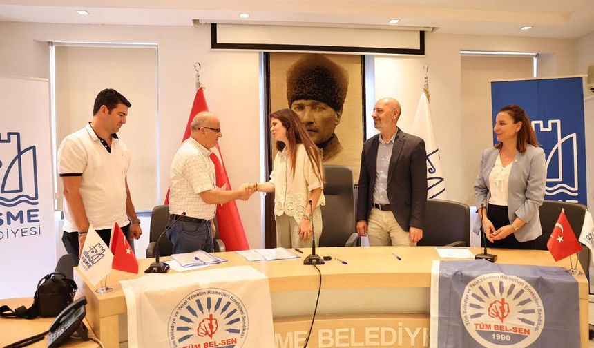 Çeşme Belediyesi ile Tüm Bel-Sen Arasında TİS İmzalandı