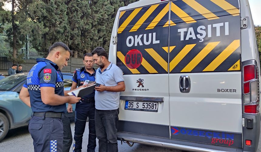 İzmir'de Servis Araçlarına Sıkı Denetim