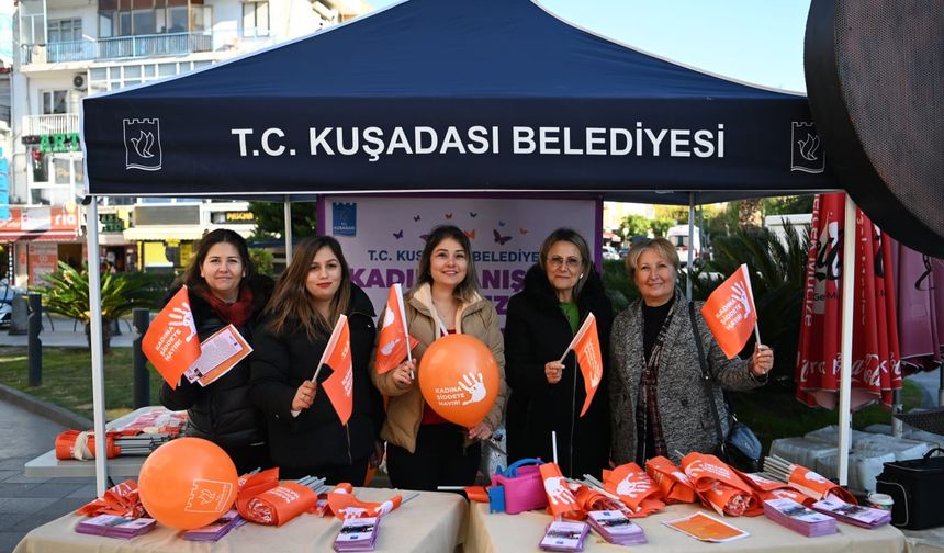 Kuşadası'nda Kadına Şiddete Karşı Farkındalık Etkinliği