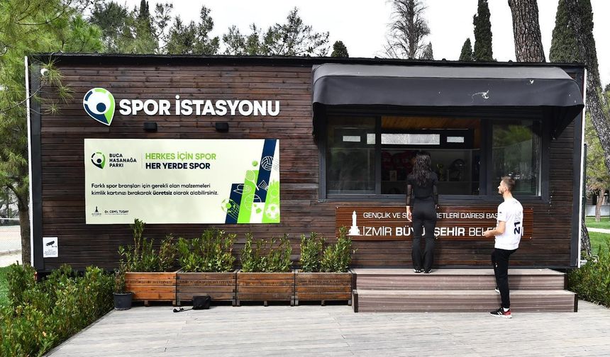 İzmir'in İlk Spor İstasyonu Hasanağa Bahçesi'nde Açıldı