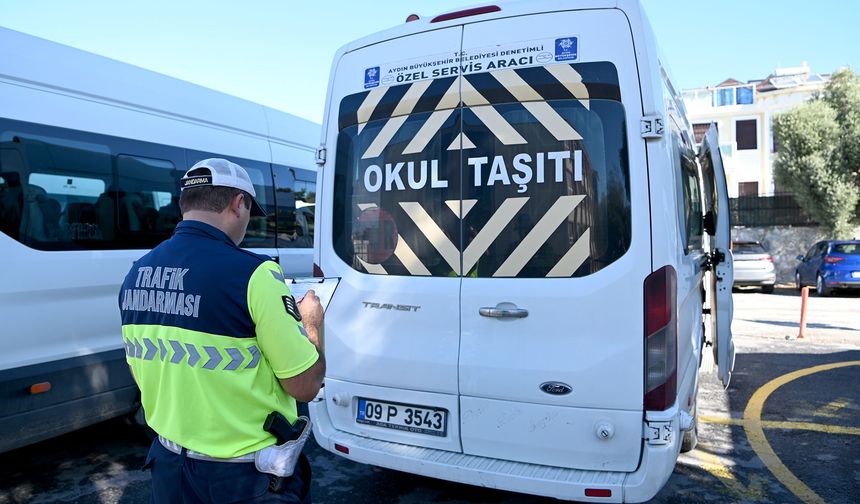 Kuşadası'nda Okul Servisleri Denetimden Geçti