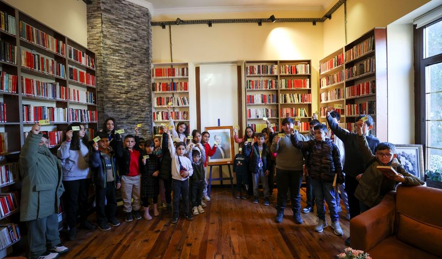 Bucalı Çocuklar Cumhuriyet Kütüphanesi'ni Keşfetti
