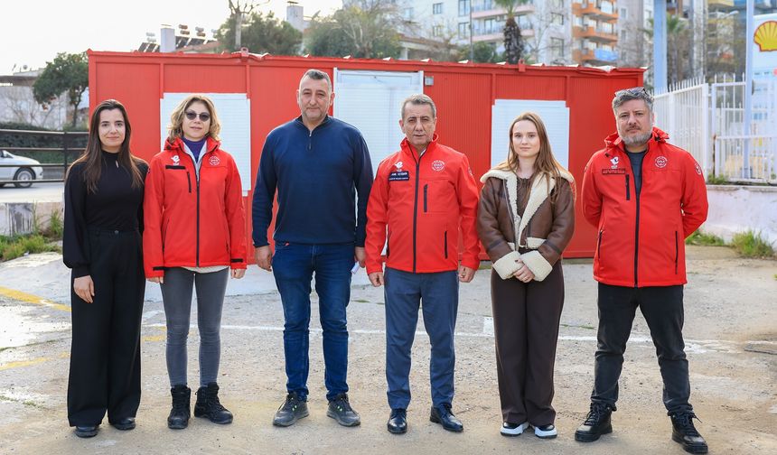 Efeler'in İki Mahallesine "Afet Destek Konteyneri" Kuruldu