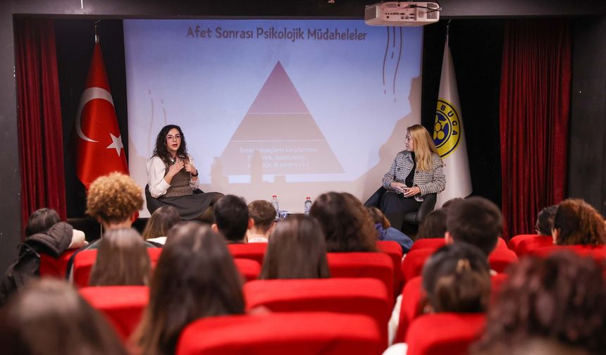 Buca'da Geleceğin Psikologlarına 'Afet' Semineri