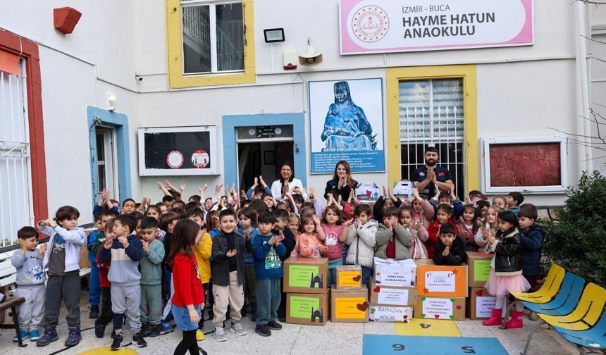 Buca'da Minik Yüreklerden Büyük Dayanışma