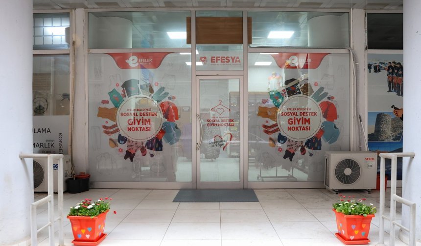 Efeler'in Sosyal Destek Giyim Noktası 2 Haftada 80 Haneye Ulaştı