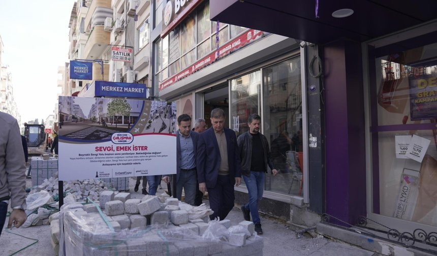 Bayraklı Sevgi Yolu'nda Yoğun Tempo