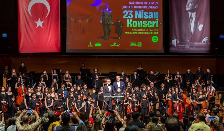 Narlıdere Belediyesi Çocuk Senfoni Orkestrası'ndan AASSM'de 23 Nisan Konseri