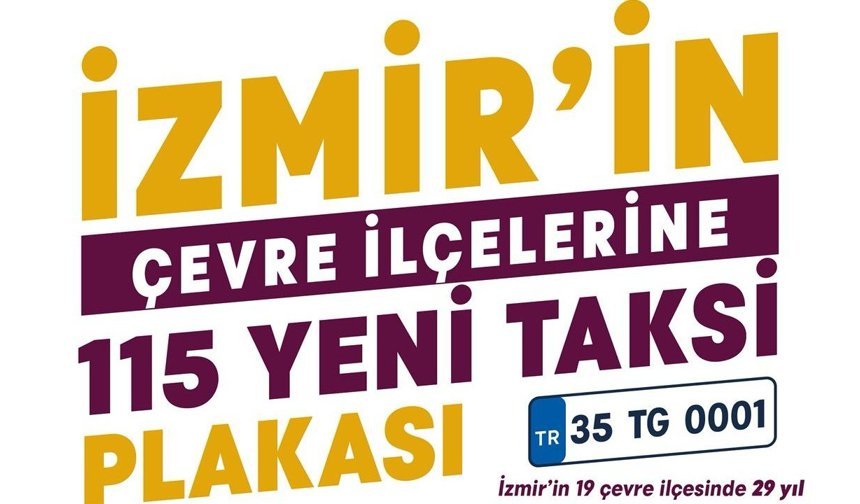 İzmir'in Çevre İlçelerine 115 Yeni Taksi Geliyor