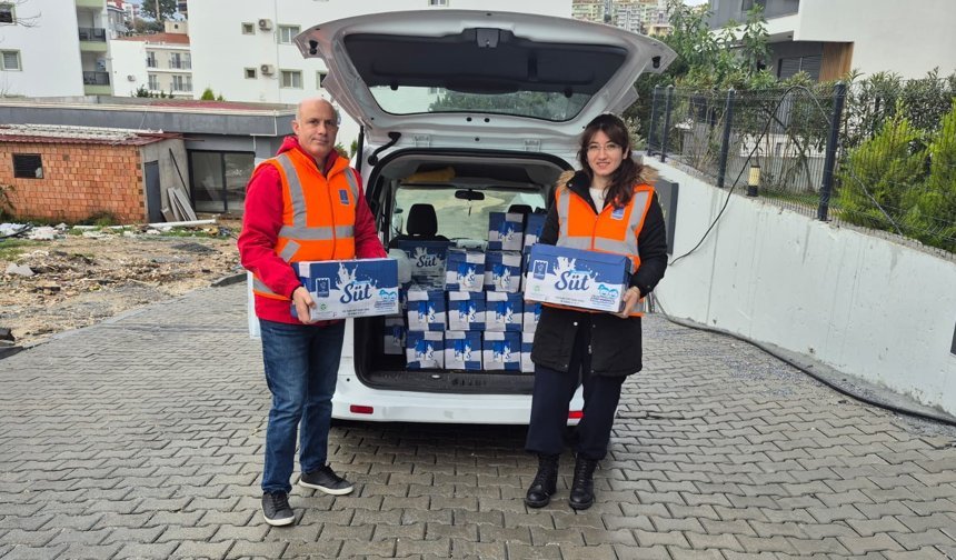 Kuşadalı Çocuklara 3 Ayda 22 Bin Litre Süt Desteği