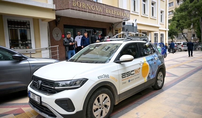 Bornova'nın Her Noktası 360° Görüntüyle Kayıt Altında