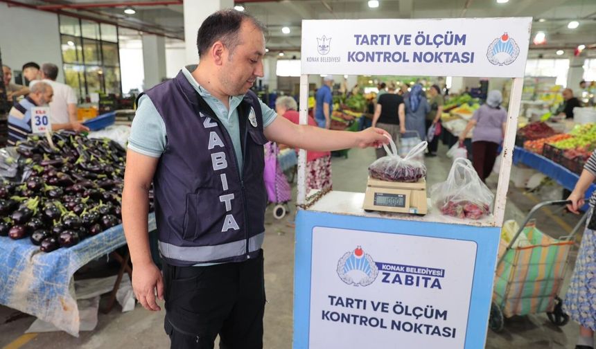 Konak'ın Pazar Yerlerinde Güvenli Alışveriş