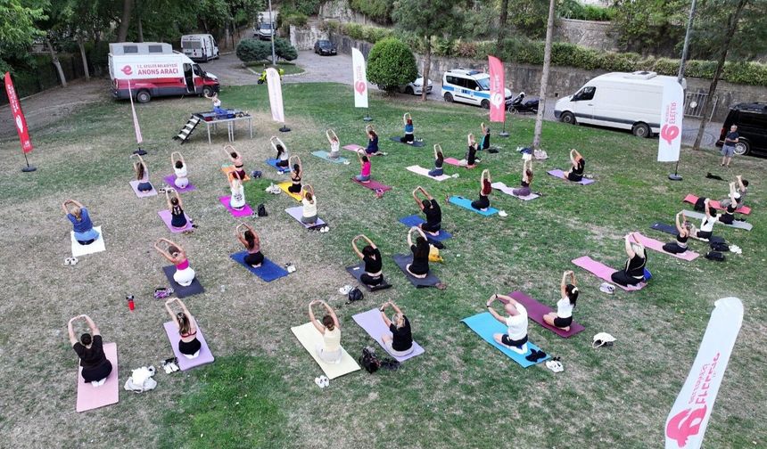 Efeler'den Pınarbaşı'nda Yoga ve Pilates Buluşması