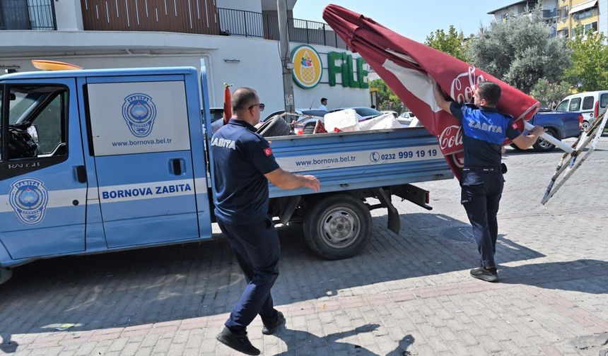 Bornova'da Kaldırım ve Yol İşgallerine Sıkı Denetim