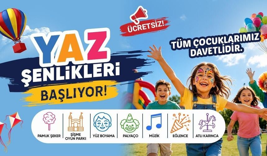 Başkan Galip Özel'den 55 Mahalleye Çocuk Şenliği